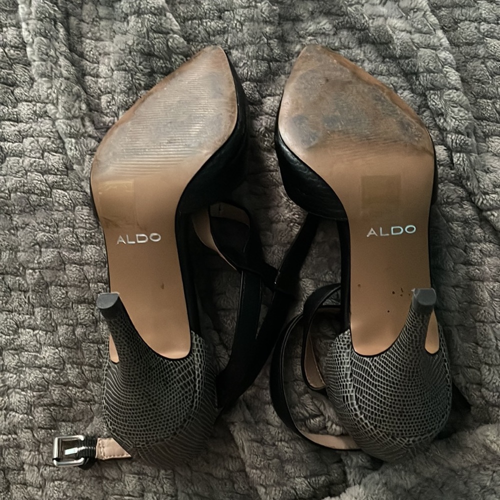 Aldo - Black & Grey Heels - Picture 6 of 7